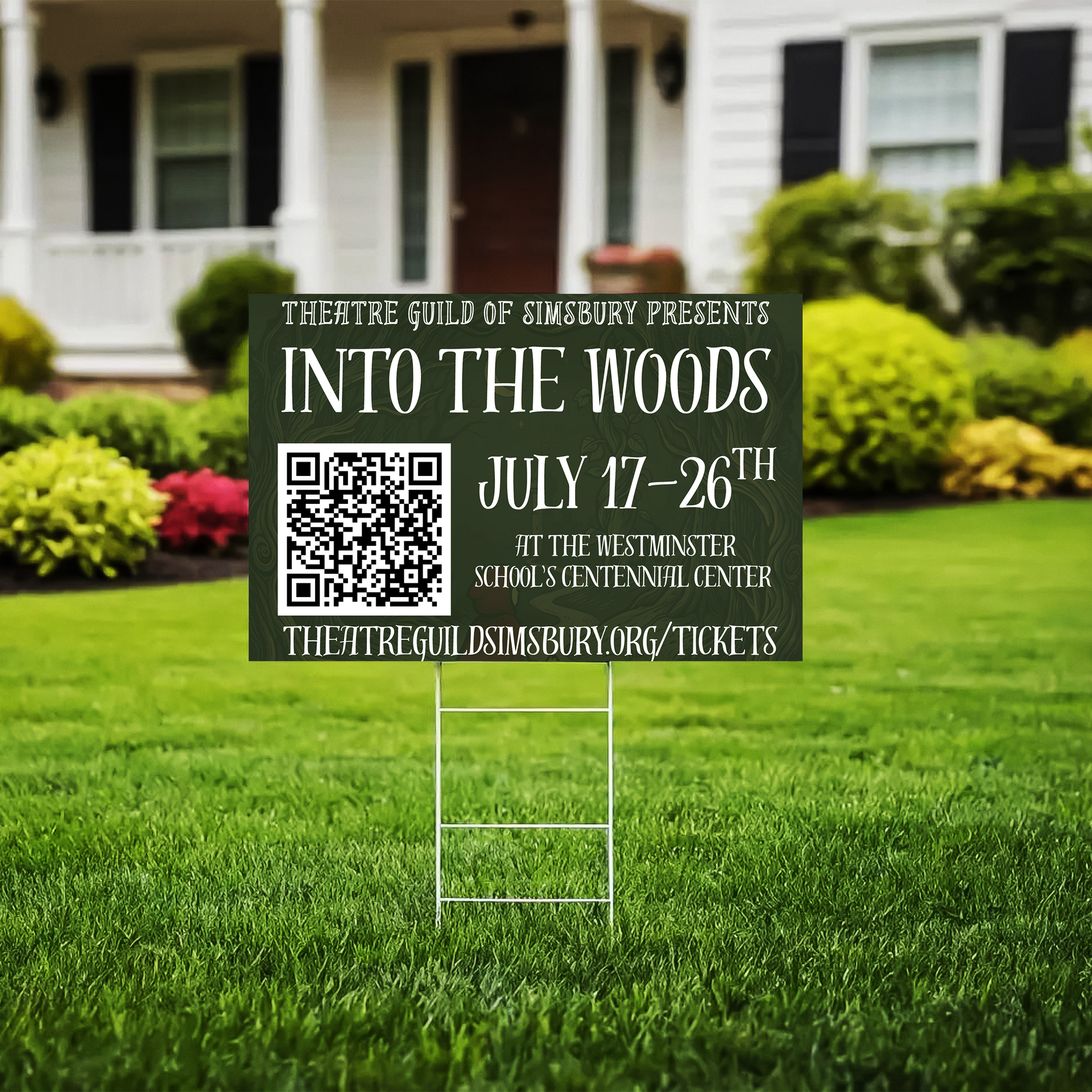 lawn sign mockup design
