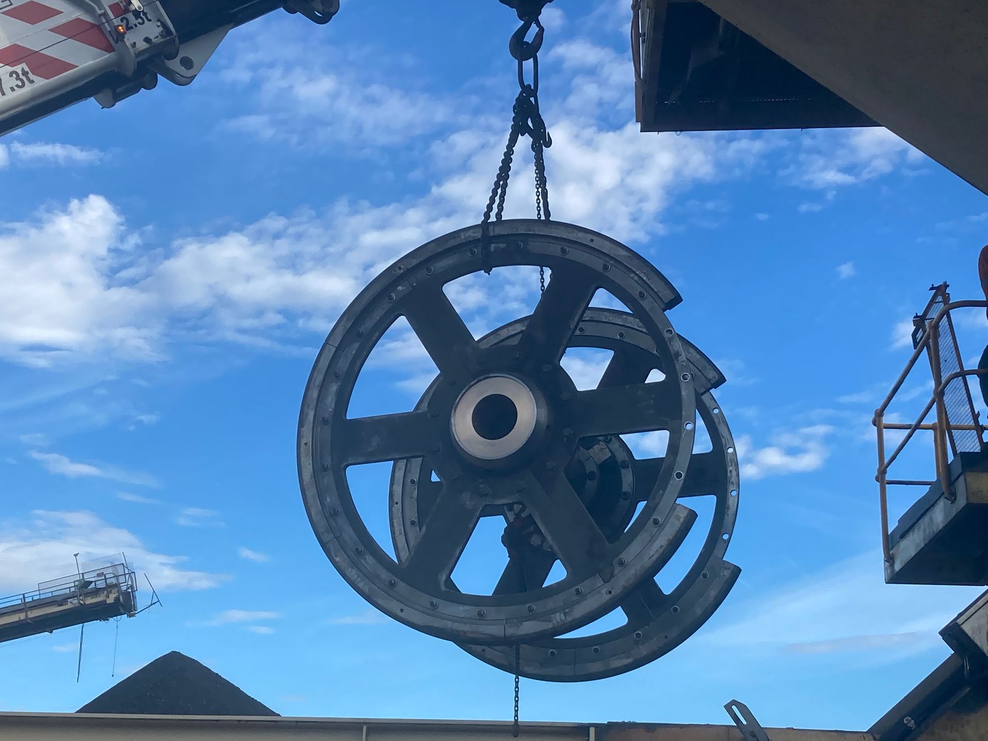 Metal product is welded with a arc welding machine at the construction site — JMG Maintenance & Fabrication In Muswellbrook NSW