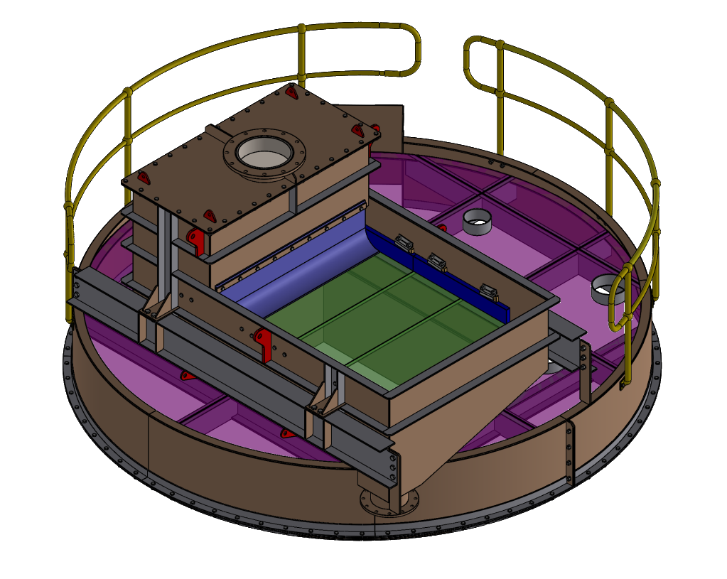A Drawing Of A Circular Object With A Fence Around It — JMG Maintenance & Fabrication In Muswellbrook NSW