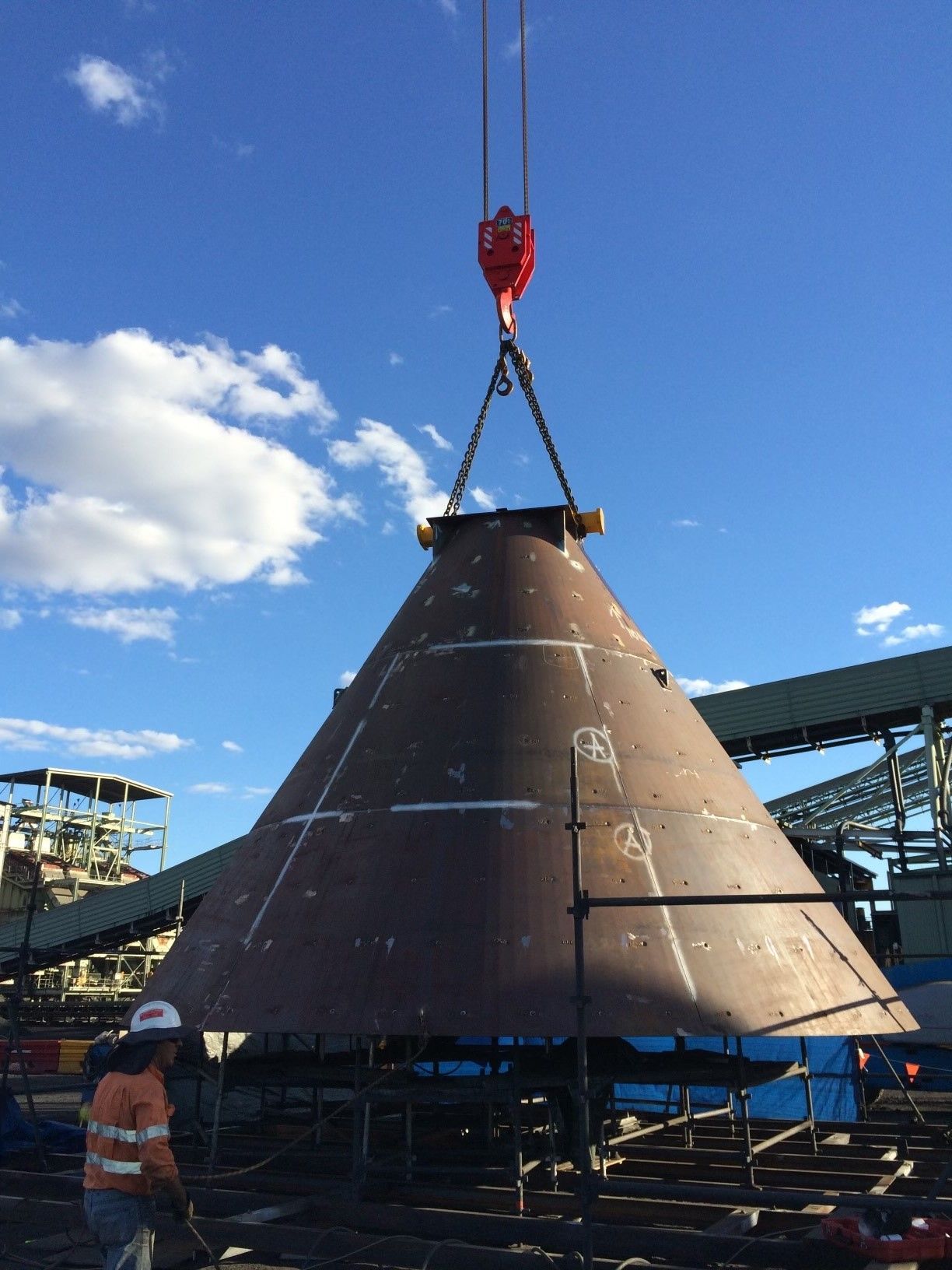Steel welding of the beam under the truck — JMG Maintenance & Fabrication In Sydney NSW