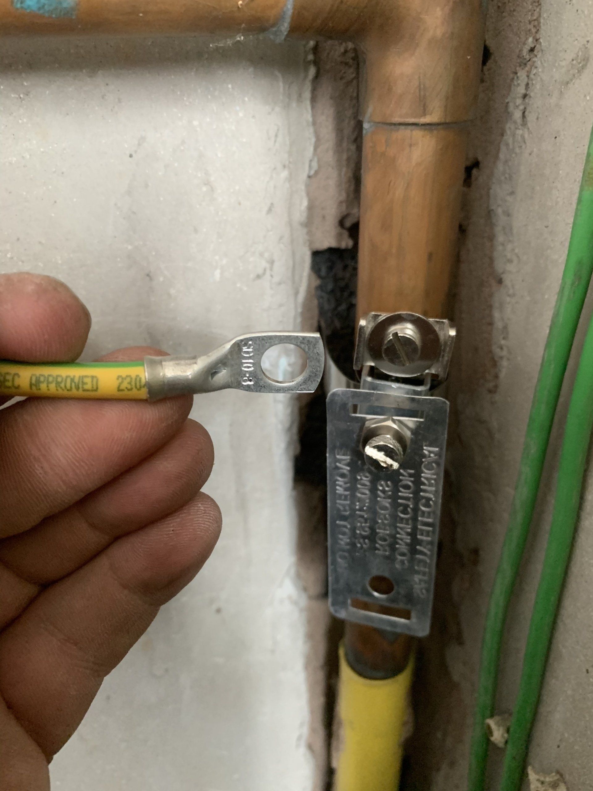 Main earth bonding, electrician near me, local electrician,