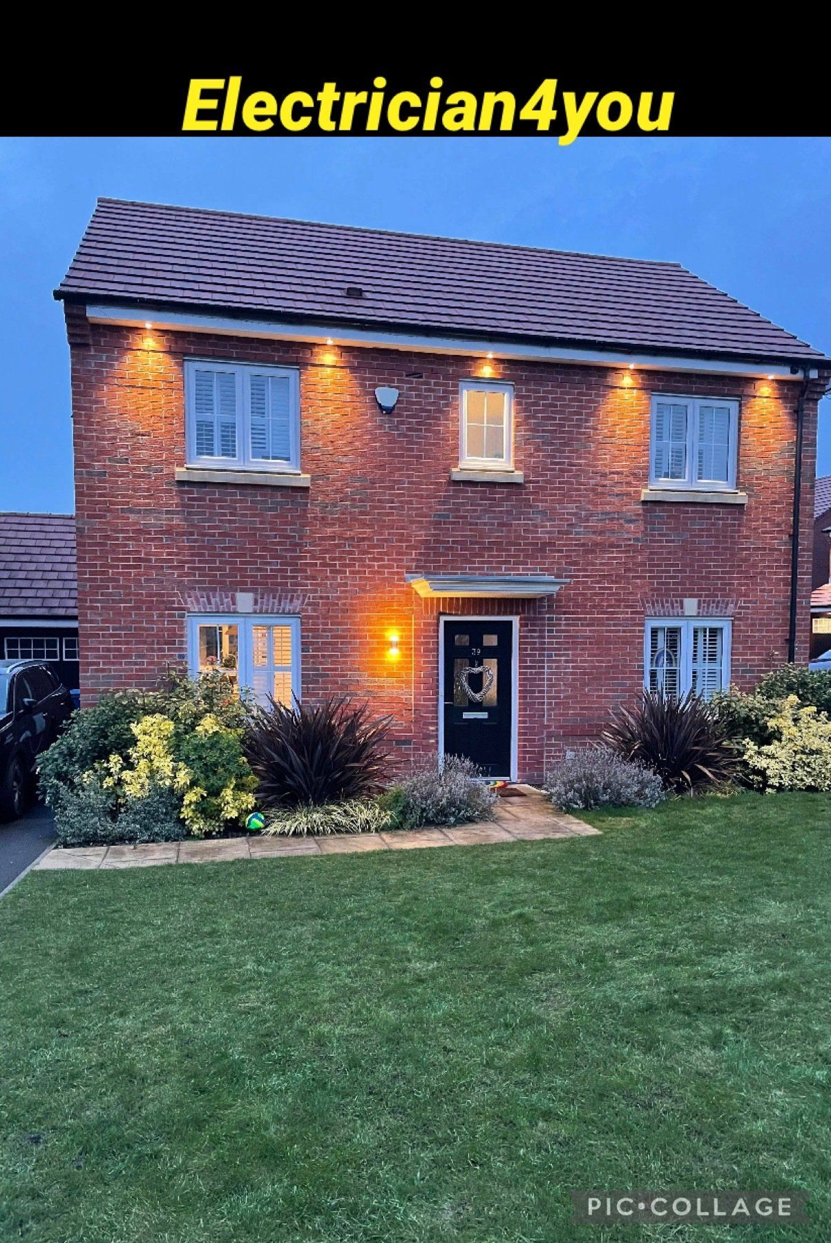 Led soffit lights by a local electrician in newton le willows