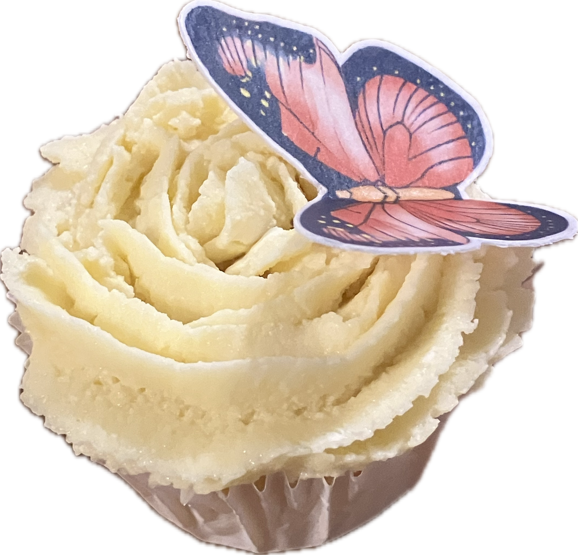 cupcake met vlinder