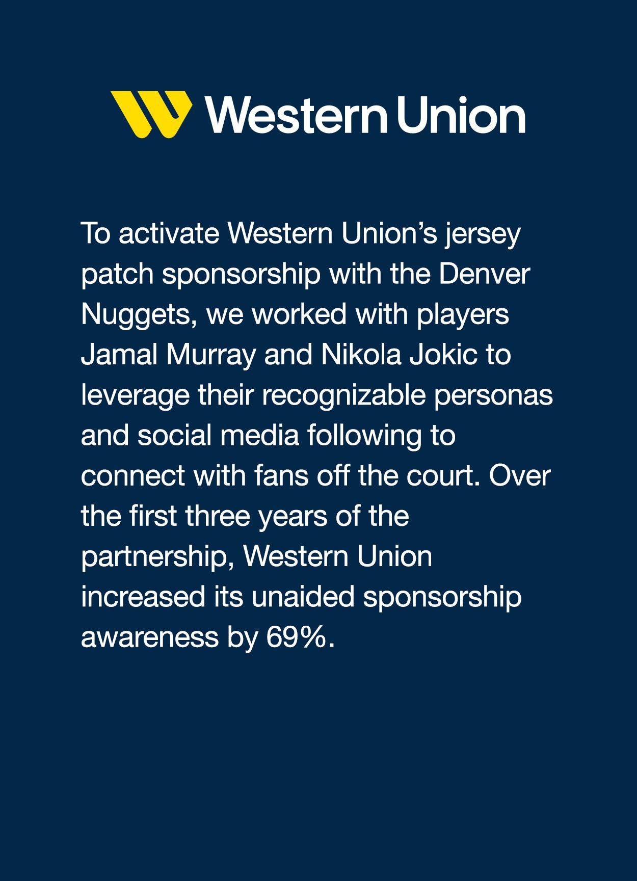Tigris Marketing & Sponsorship Western Union