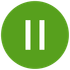 Green circle with white pause symbol (two vertical lines).