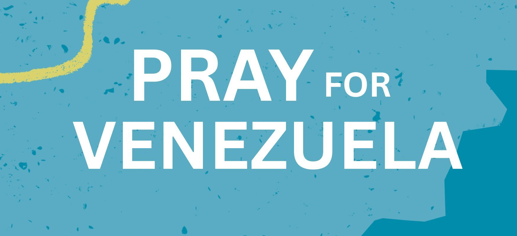graphic saying pray for venezuela