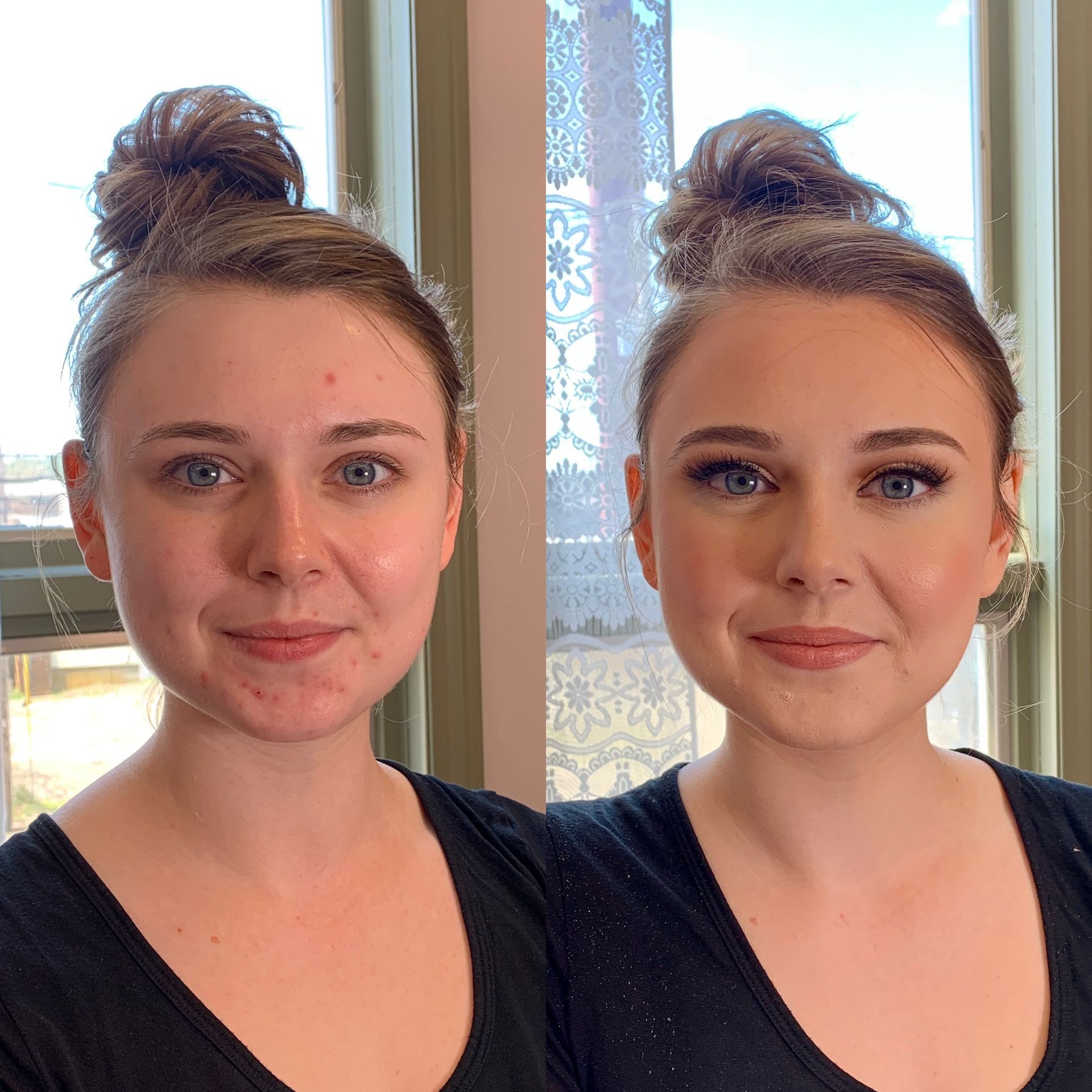 Woman's makeup example
