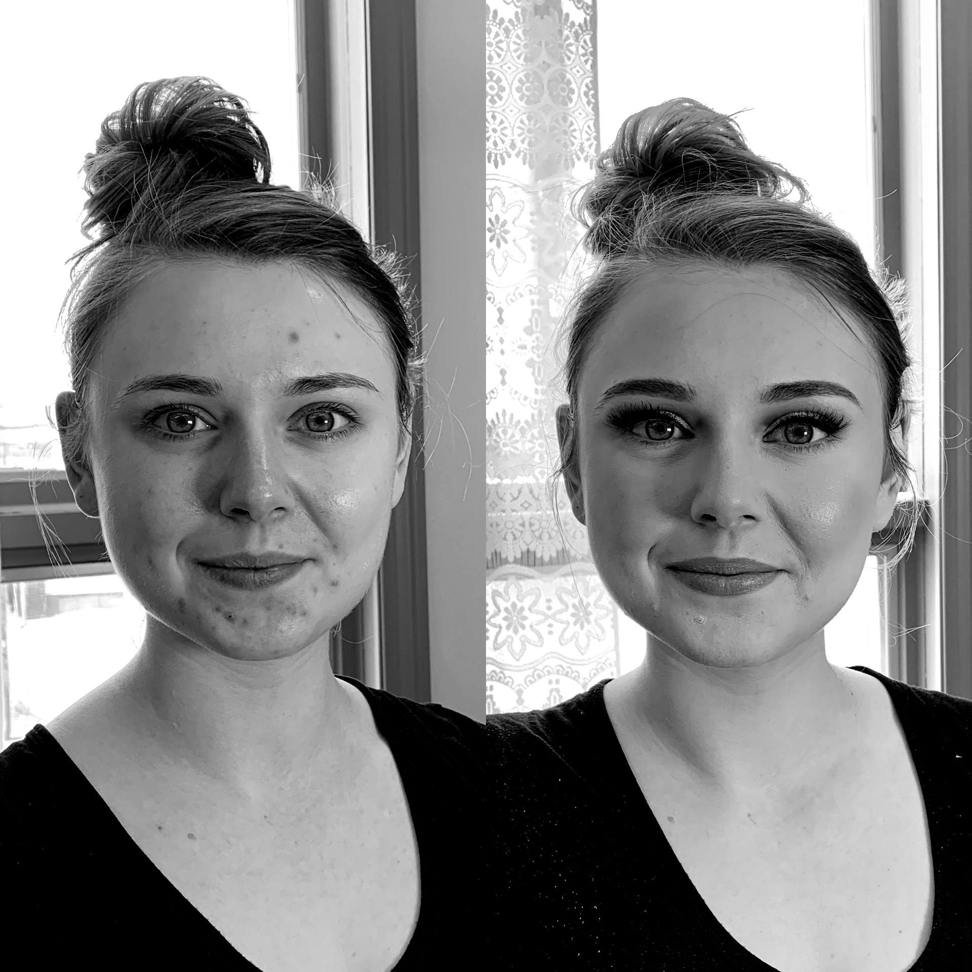 Woman's makeup example
