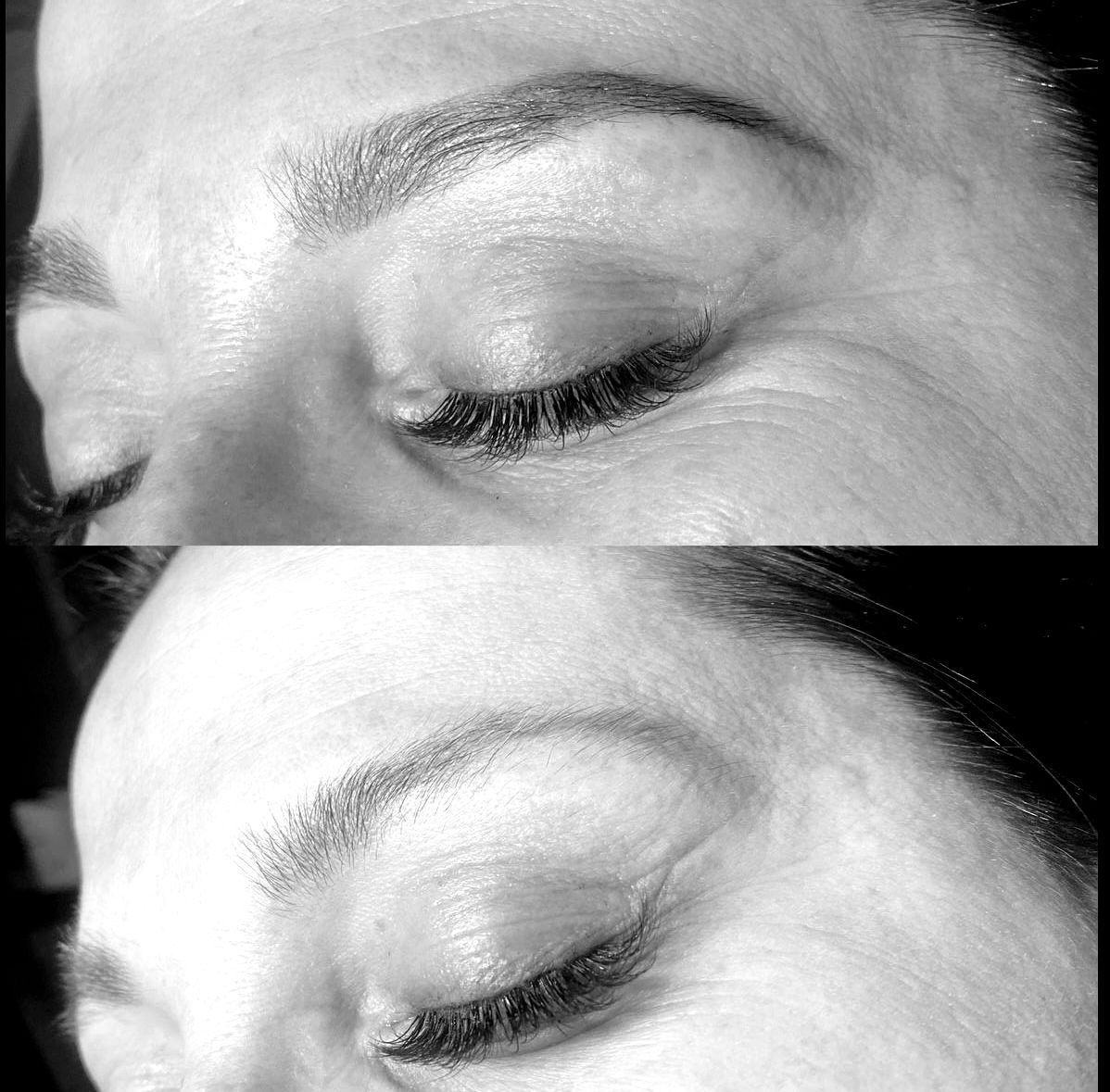 Brow wax and tint example