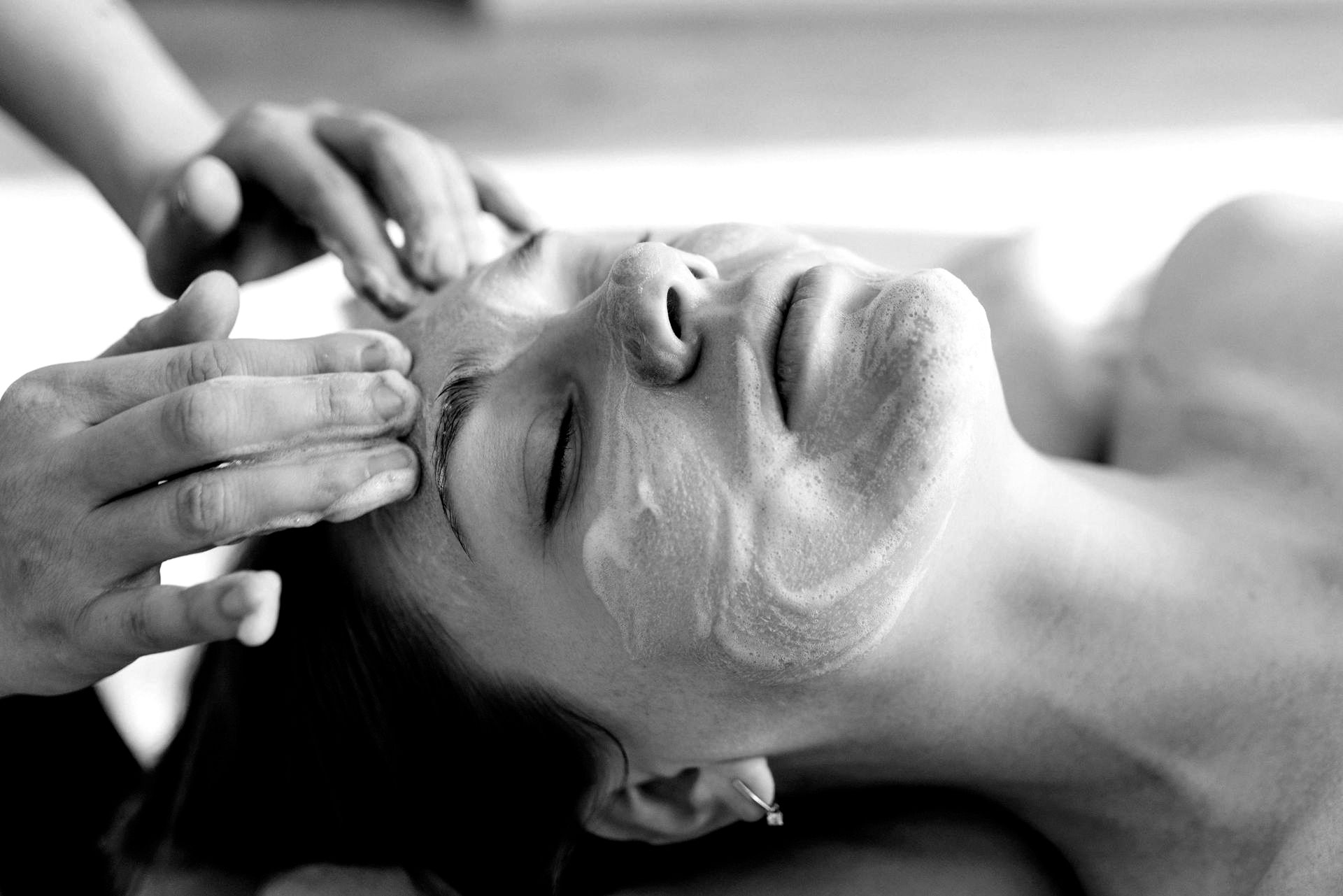 Marshmallow facial example