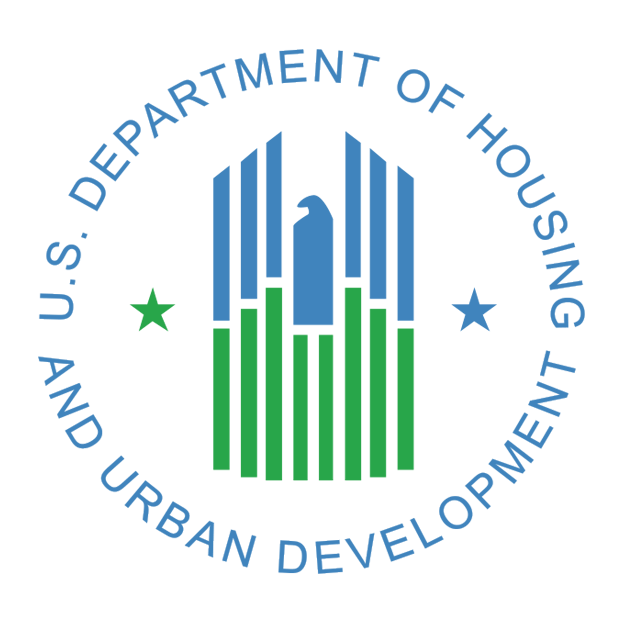 The logo for the department of housing and urban development