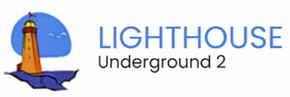 Lighthouse Underground 2 logo with a yellow lighthouse and blue text on a white background