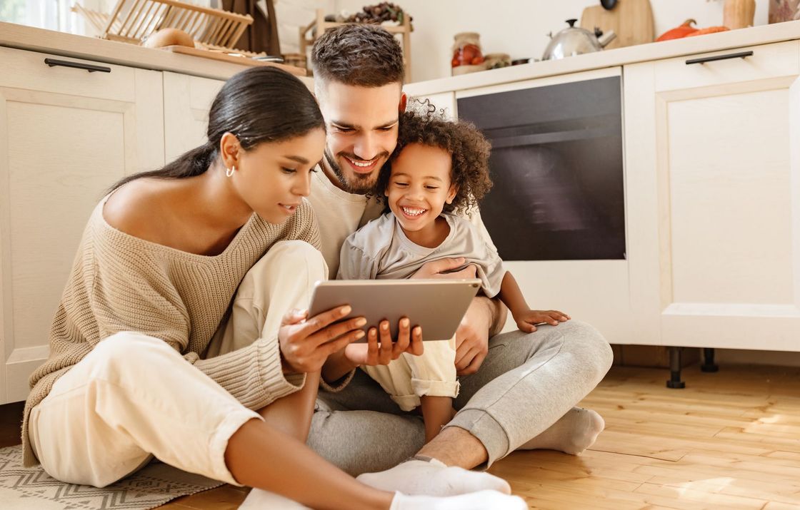 family on ipad