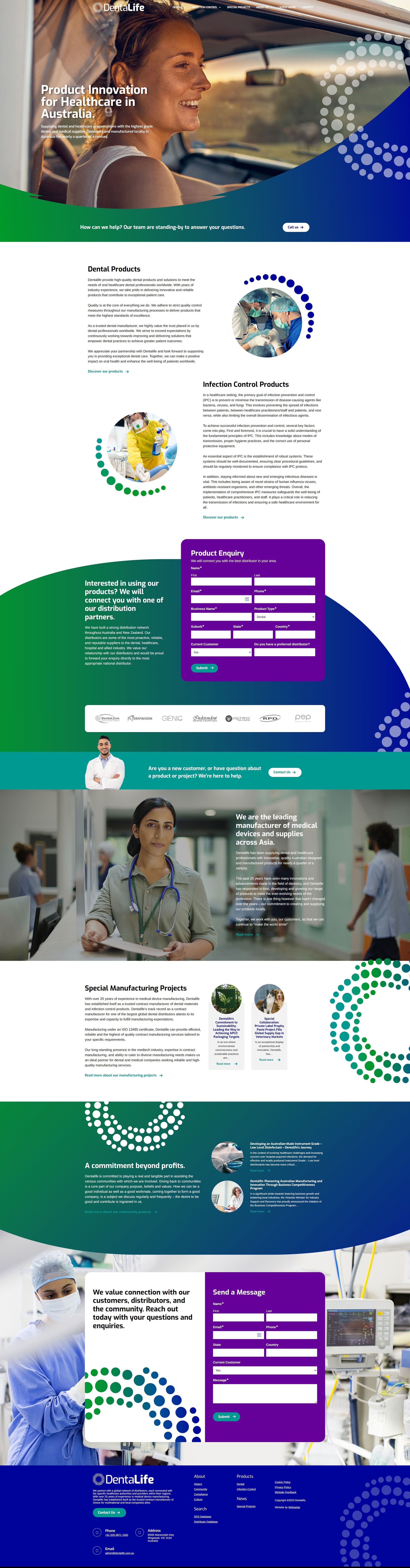 Web Set Go Dentalie Example