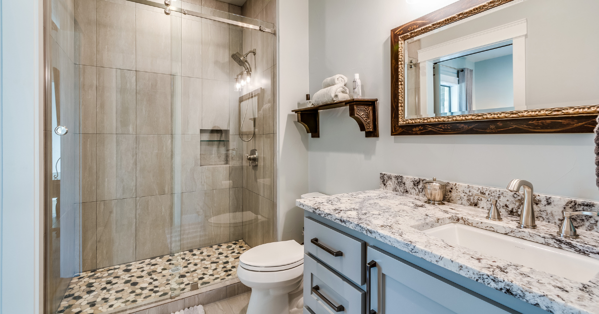 Small bathroom shower
