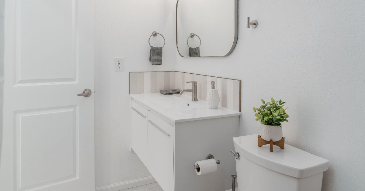 Floating sink unit