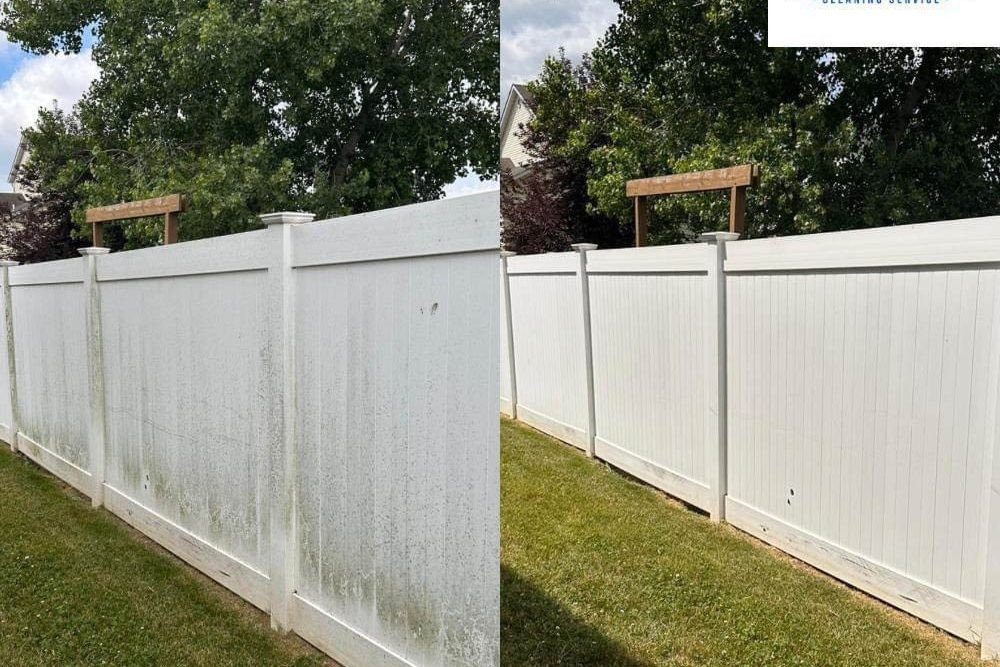 dirty fence cleaning