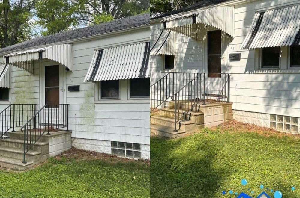 house wash before/after