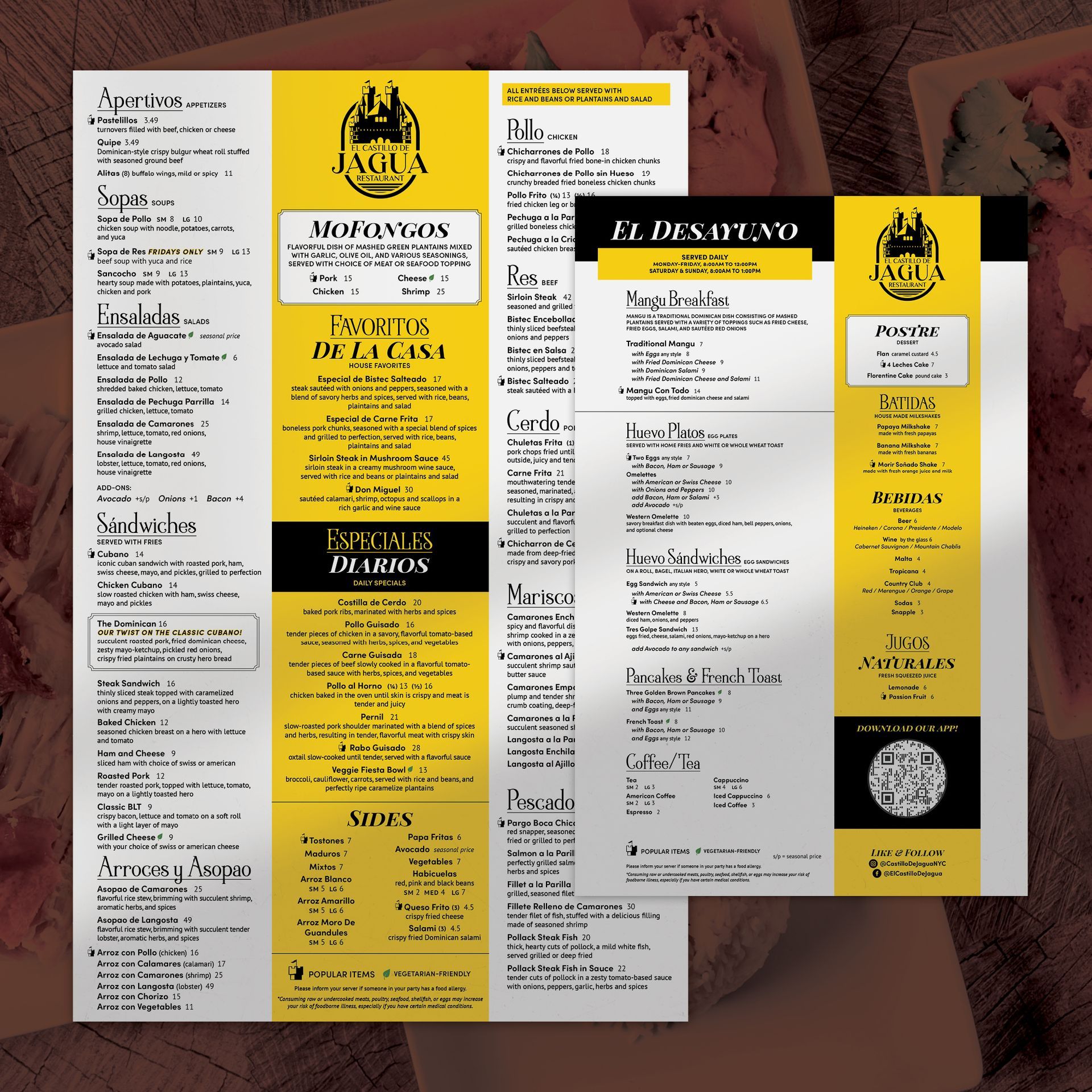 El Castillo De Jagua Menu