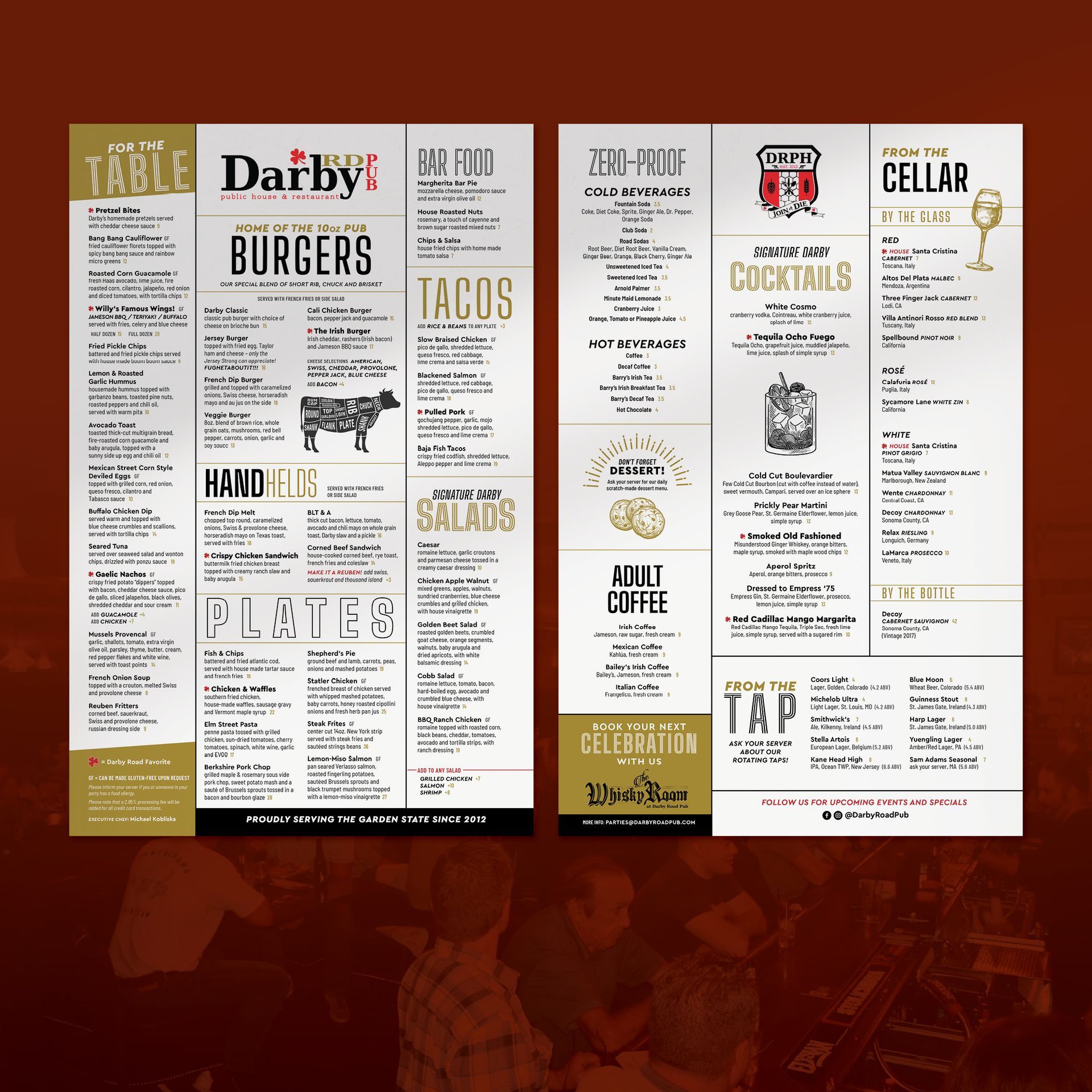 Darby Road Pub Menu