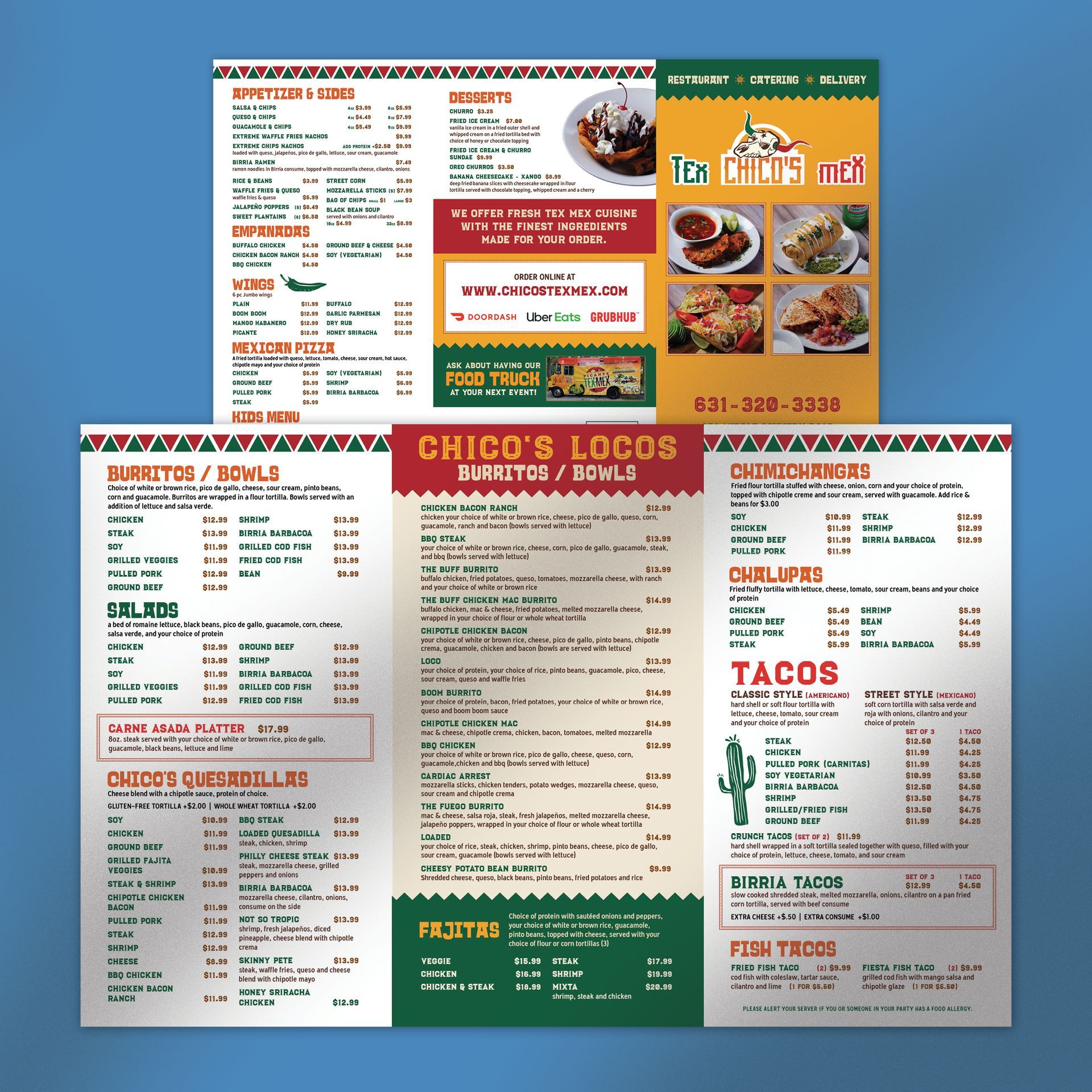 Tex Chico's Mex Menu