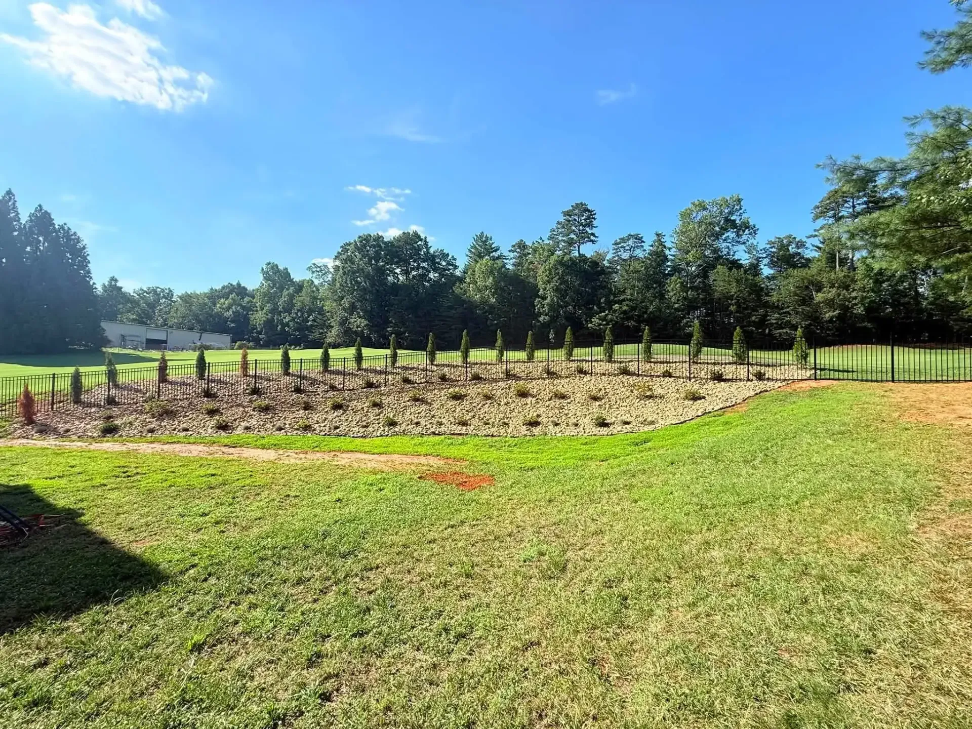 Drainage, grading, and landscaping project in Conover, NC Drainage, grading, and landscaping project in Conover, NC