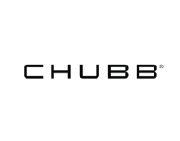 CHUBB logo in black on a white background