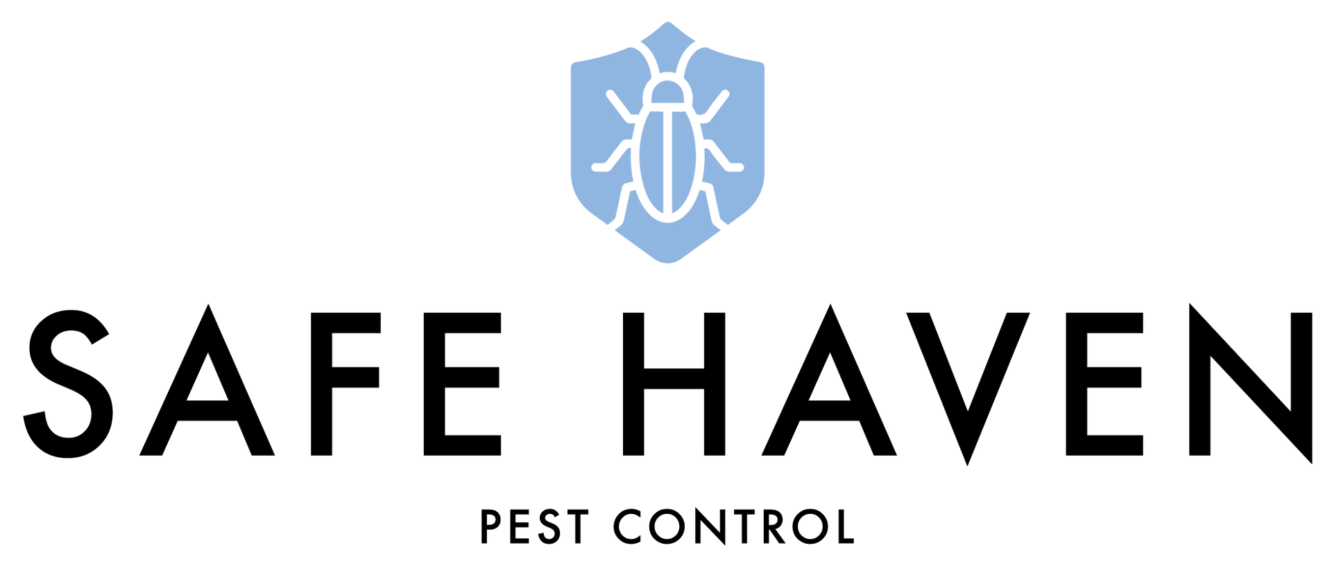 The logo for Safe Haven Pest Control.