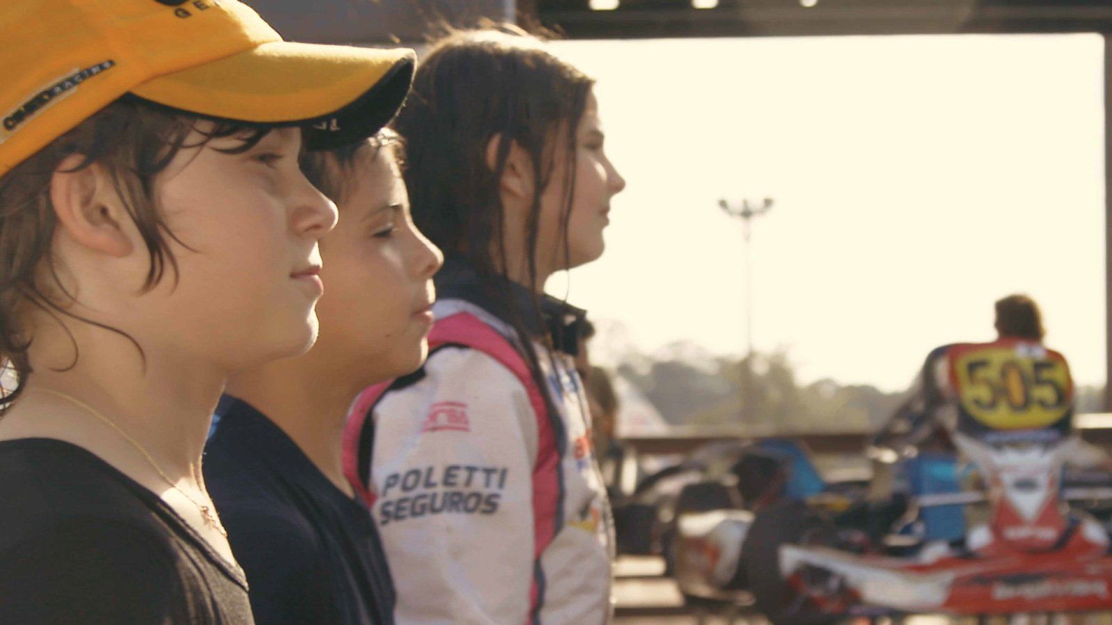 The kart racers are ready for action.