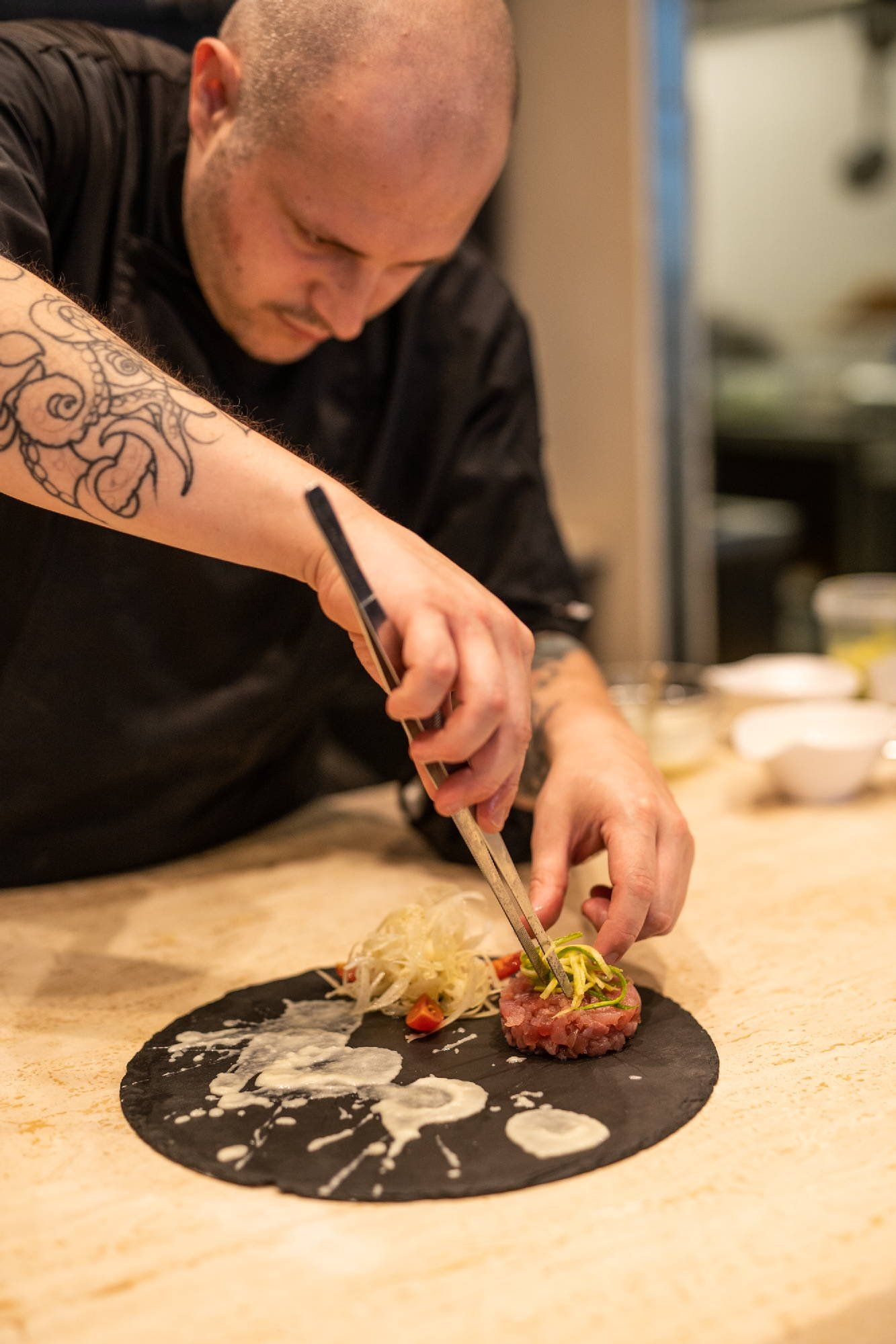 chef di cucina del ristorante
