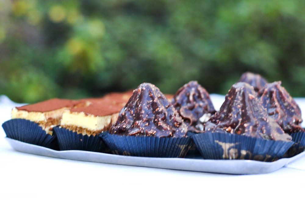 pasticcini al cioccolato e mini-tiramisù
