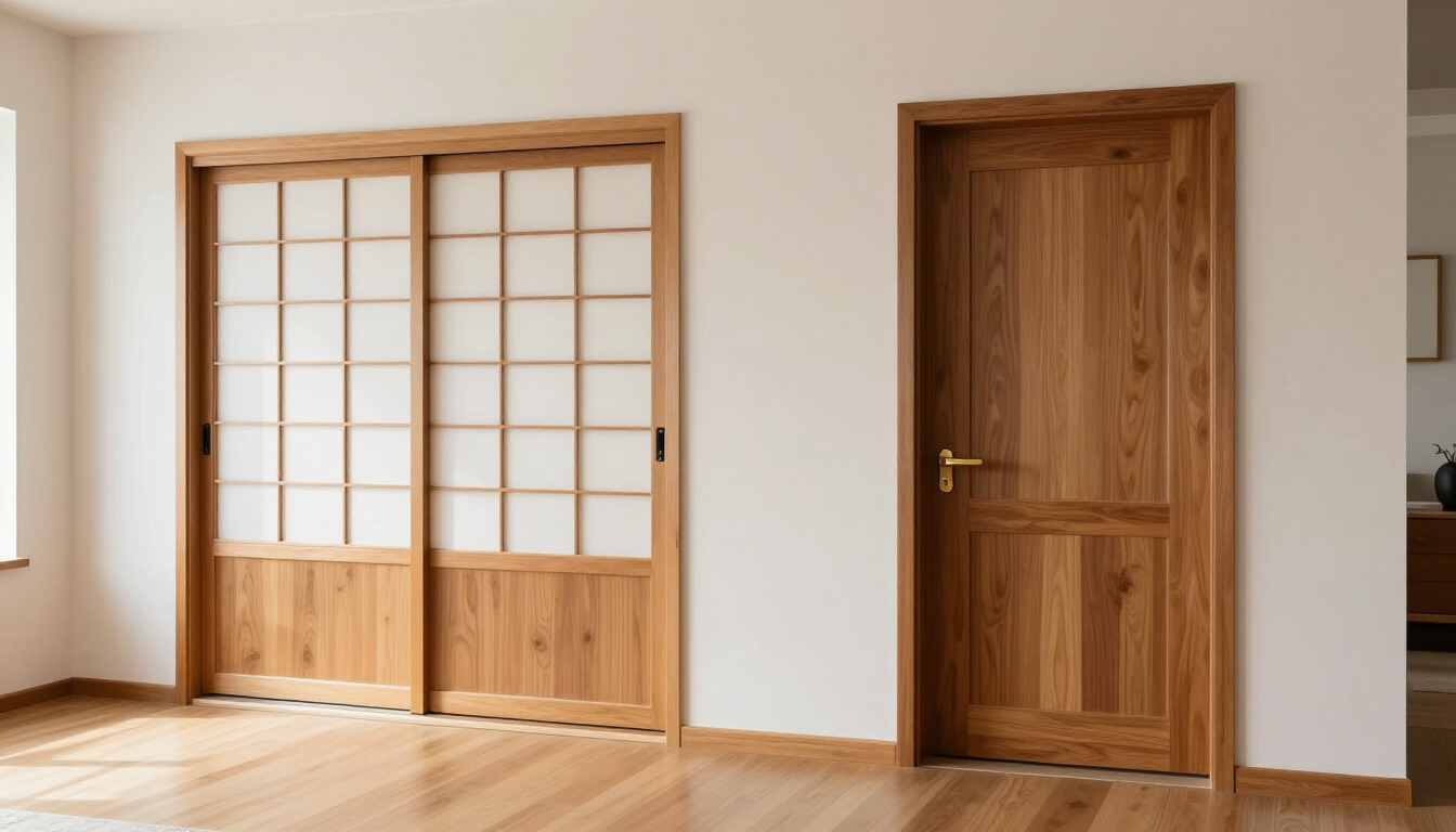 Puertas japonesas vs. Puertas tradicionales