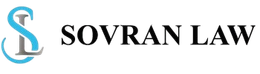 Sovran Law logo with stylized blue and gray S icon beside black text on a white background
