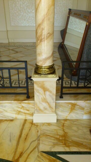 Elegant Painting Of The Column Post — Artizans International Specialised Paint Finishes in Robina, QLD