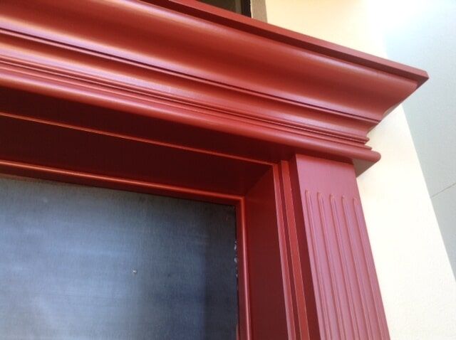 Close Up Of Red Wood With Detail — Artizans International Specialised Paint Finishes in Robina, QLD