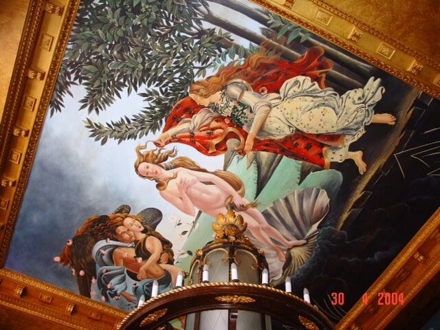 Beautiful Artwork Painted In The Ceiling — Artizans International Specialised Paint Finishes in Robina, QLD