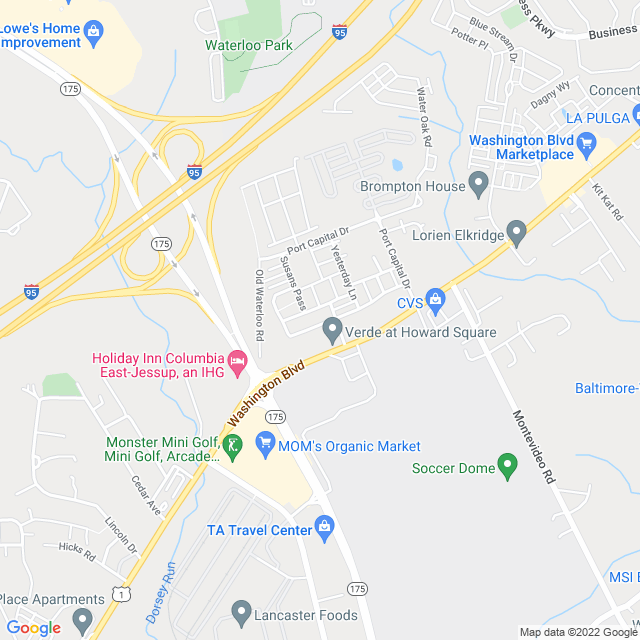 Map of business location