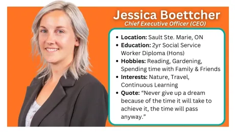 This is Jessica Boettcher, Spark Rehabilitation CEO. We support adults and children across Northeastern Ontario. Contact us!