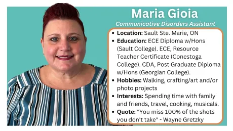 Sault Ste. Marie, ON, Wawa. speech, language and communication, adults and pediatric