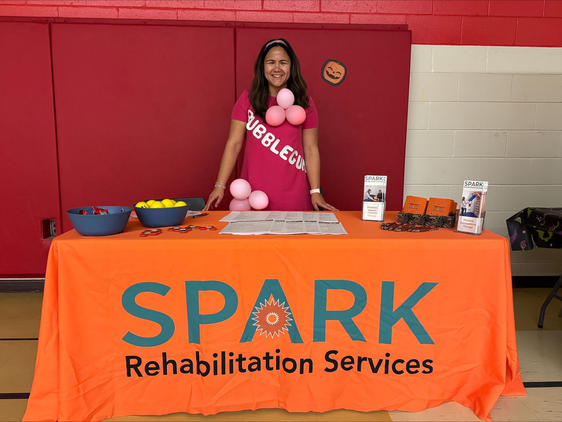 Spark attends Manitoulin Island Service Provider Network Halloween event, offering therapy screenings & community outreach.