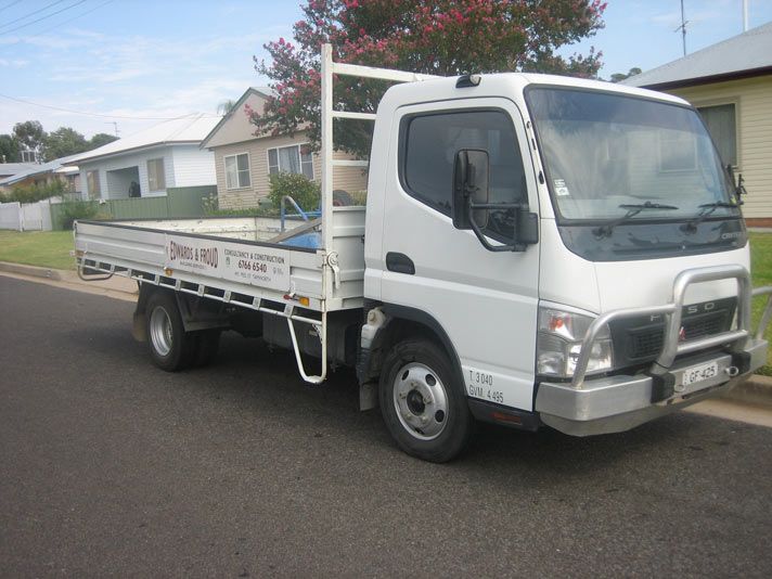 White Service Truck — Edwards & Froud Building Services Pty Ltd in West Tamworth, NSW