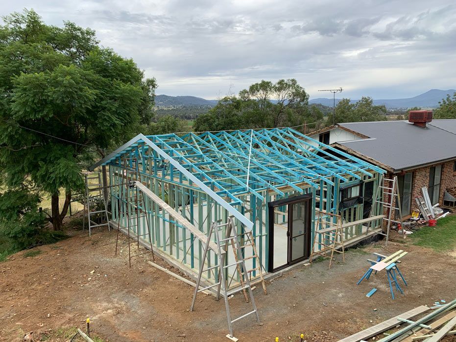 House Extension Under Construction — Edwards & Froud Building Services Pty Ltd in West Tamworth, NSW
