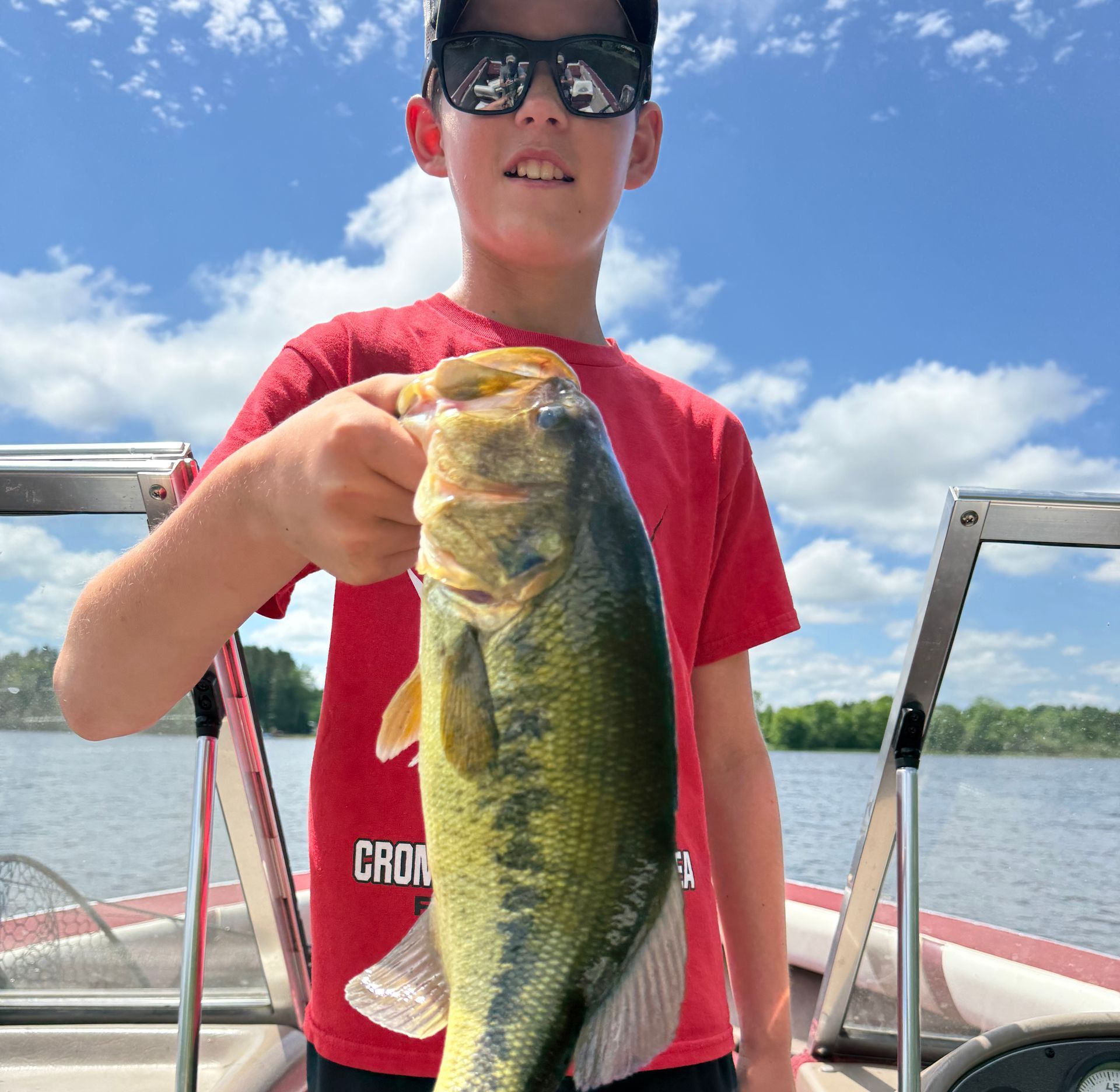 Bass caught on Island Lake in Cromwell.