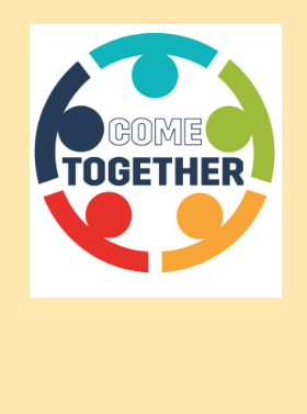 A circular logo with five stylized human figures in blue, green, yellow, red, and teal surrounding the text