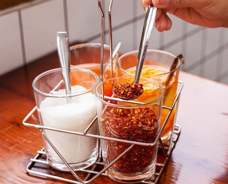 spice condiment cart