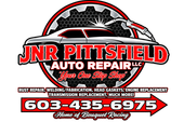 Logo for JNR Pittsfield Auto Repair with wrench and gear graphic.