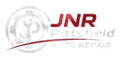 Logo for JNR Pittsfield Auto Repair with wrench and gear graphic.