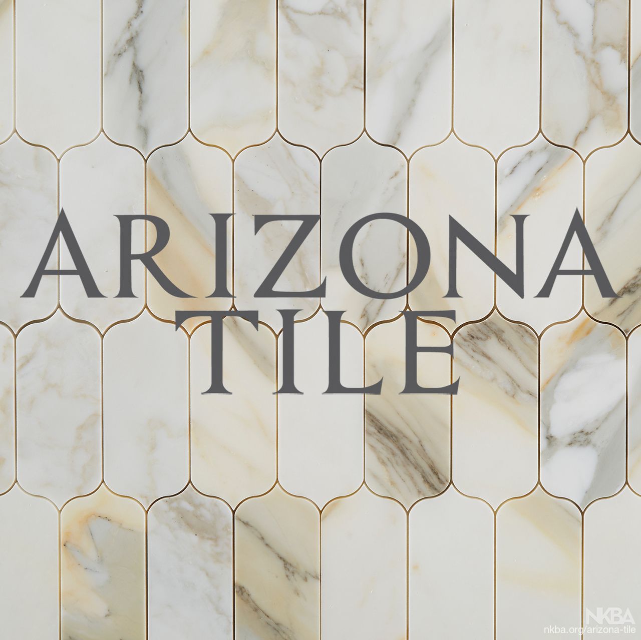 White marble tile with gold veining, 