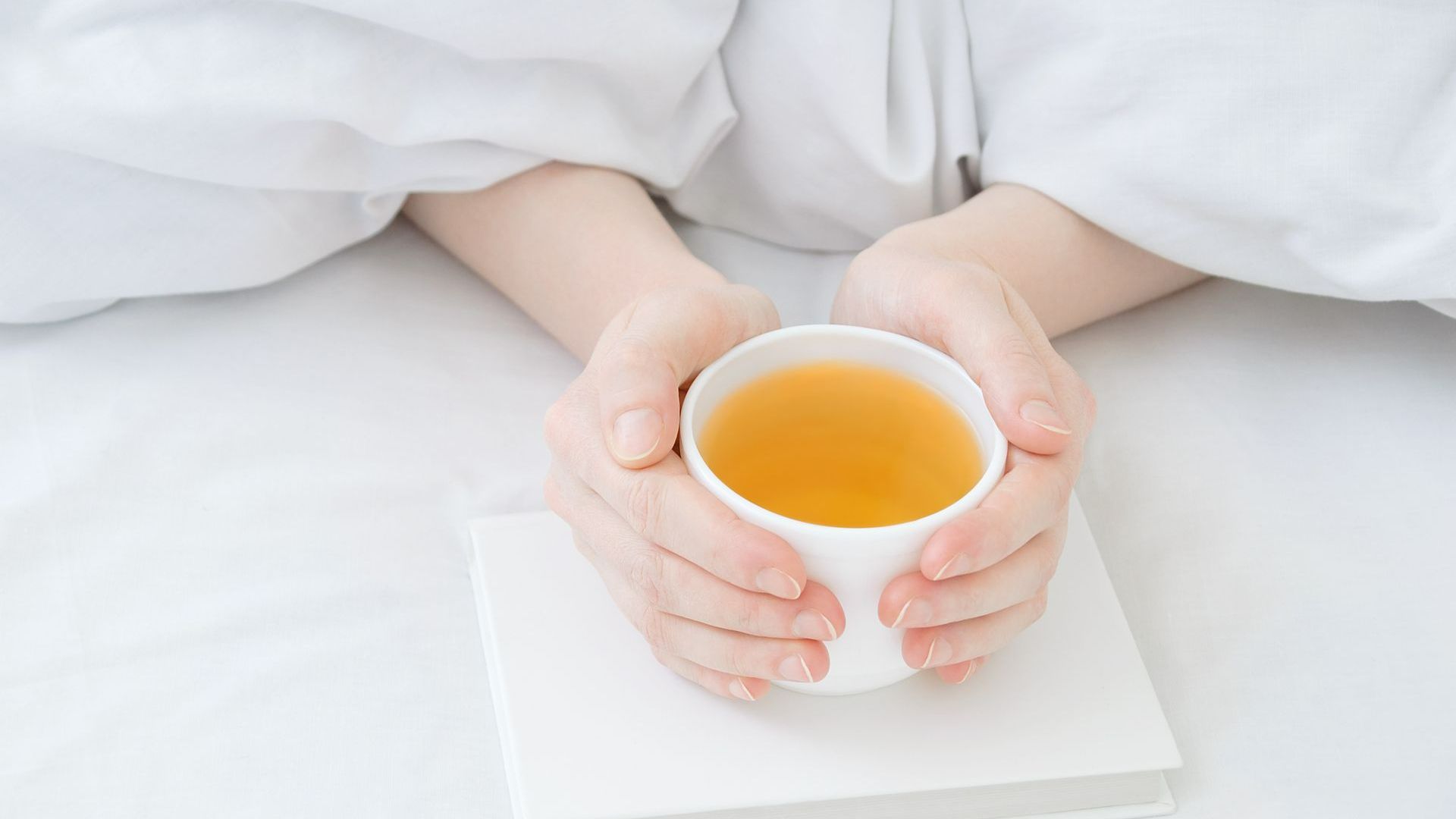 Someone Holding a Tea in a Bed - Kettering, TAS - Tasman Coffee