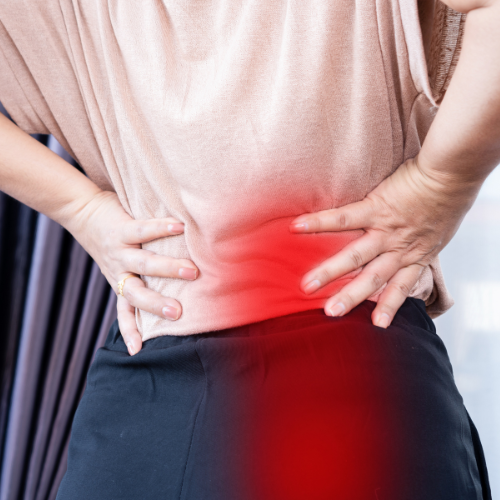 Person with sciatica